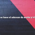 ¿Cómo se hace el aderezo de aceite y vinagre?