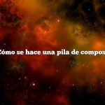 ¿Cómo se hace una pila de compost?