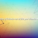 Pregunta: ¿Cuánto es el 20 por ciento de 800?