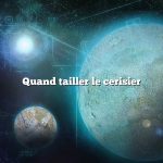 Quand tailler le cerisier