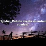 Respuesta rápida: ¿Cuánto cuesta un automóvil de tres ruedas?