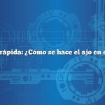 Respuesta rápida: ¿Cómo se hace el ajo en escabeche?