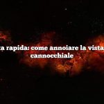 Risposta rapida: come annoiare la vista con un cannocchiale