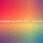 Risposta rapida: quando i porri sono di stagione