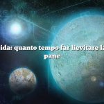Risposta rapida: quanto tempo far lievitare la pasta per il pane