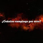 ¿Cuántos campings por acre?