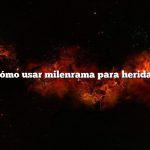 Cómo usar milenrama para heridas