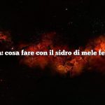 Domanda: cosa fare con il sidro di mele fermentato