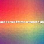 ¿Por qué es más barato comprar a granel?