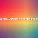 Respuesta rápida: ¿Cuántos guisantes por pie cuadrado?