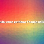 Risposta rapida: come portiamo l’acqua nelle nostre case