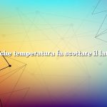A che temperatura fa scottare il latte