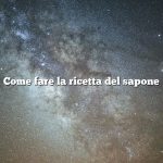 Come fare la ricetta del sapone