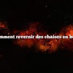 comment revernir des chaises en bois