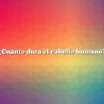 ¿Cuánto dura el cabello humano?