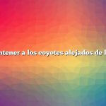 Cómo mantener a los coyotes alejados de las cabras