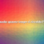 Domanda: quanto tempo si riscalda l’auto
