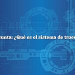 Pregunta: ¿Qué es el sistema de trueque?