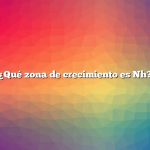 ¿Qué zona de crecimiento es Nh?