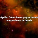 Respuesta rápida: Cómo hacer yogur helado con yogur comprado en la tienda