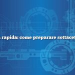Risposta rapida: come preparare sottaceti freschi