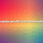 Risposta rapida: perché i fiori hanno colori diversi