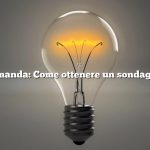 Domanda: Come ottenere un sondaggio