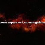 Domanda: come sapere se è un vero gabinetto Hoosier