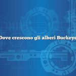 Dove crescono gli alberi Buckeye