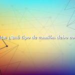 Pregunta: ¿Qué tipo de camión debo comprar?