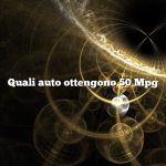 Quali auto ottengono 50 Mpg