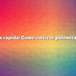Respuesta rápida: Cómo cultivar palomitas de maíz