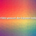 Comment faire pousser des légumes toute l’année