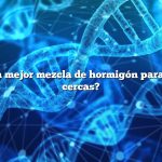 ¿Cuál es la mejor mezcla de hormigón para postes de cercas?