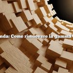 Domanda: Come rimuovere la gamma di gas