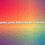 Risposta rapida: come funziona un registro di creosoto