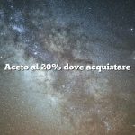 Aceto al 20% dove acquistare