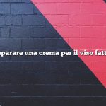 Come preparare una crema per il viso fatta in casa