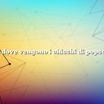 Da dove vengono i chicchi di popcorn