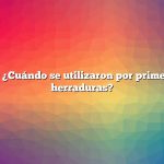 Pregunta: ¿Cuándo se utilizaron por primera vez las herraduras?