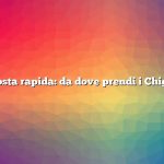 Risposta rapida: da dove prendi i Chiggers