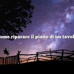 Come riparare il piano di un tavolo