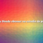 Pregunta: Dónde obtener un estudio de propiedad