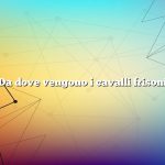 Da dove vengono i cavalli frisoni