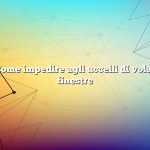 Domanda: Come impedire agli uccelli di volare dentro le finestre